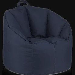 Bouclair Navy Canvas Bean Bag* Junior Bedroom Furniture