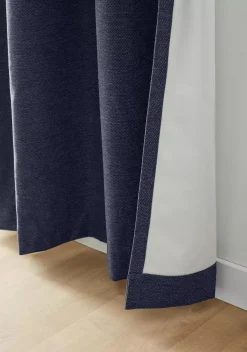 Bouclair Navy Dion Blackout Curtain* Sheer Curtains & Window Sheer Panels|Blackout Window Curtains