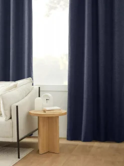 Bouclair Navy Dion Blackout Curtain* Sheer Curtains & Window Sheer Panels|Blackout Window Curtains