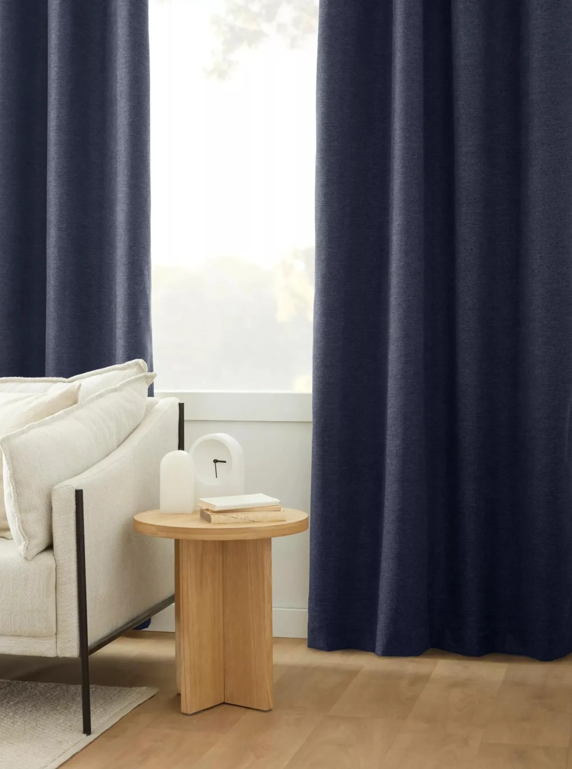 Bouclair Navy Dion Blackout Curtain* Sheer Curtains & Window Sheer Panels|Blackout Window Curtains