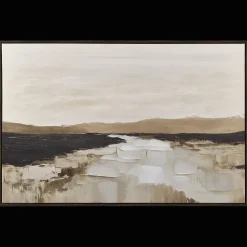 Bouclair Neutral River Landscape Framed Art* Oil Paintings