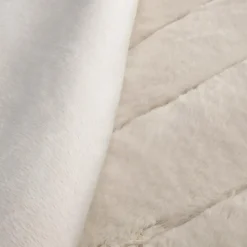 Bouclair Oatmeal Cougar Faux Fur Throw* Decorative Throws & Blankets