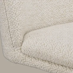 Bouclair Oatmeal Fabric and Metal Adjustable Bar Stool* Furniture Accessories|Bar & Counter Stools