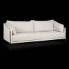 Bouclair Oatmeal Fabric Sofa with Black Metal Legs* Accent Chairs & Sofas|Accent Chairs