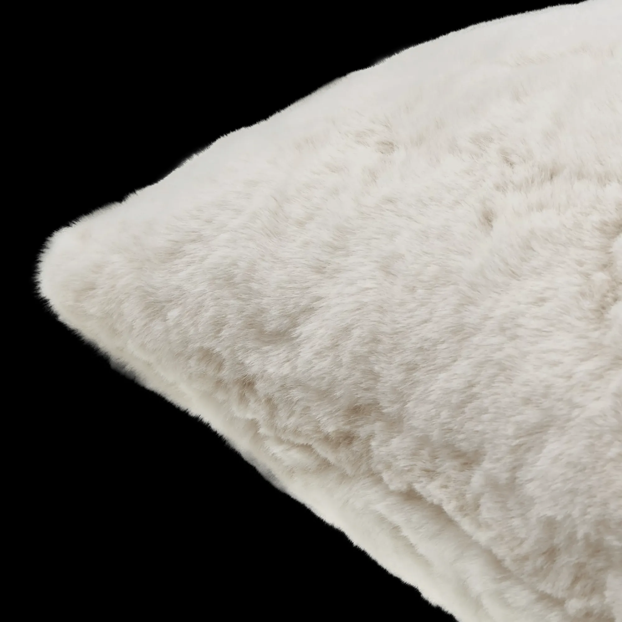 Bouclair Oatmeal Sheep Faux Fur Throw Pillow* Decorative Throw Pillows