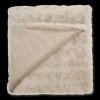Bouclair Oatmeal Sheep Faux Fur Throw* Decorative Throws & Blankets