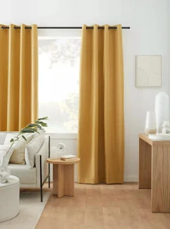 Bouclair Ochre Dion Blackout Curtain* Blackout Window Curtains|Sheer Curtains & Window Sheer Panels