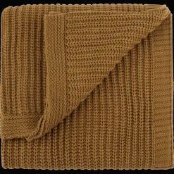 Bouclair Ochre Ribba Throw* Decorative Throws & Blankets