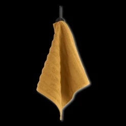 Bouclair Ochre Ribbed Washcloth* Bath Towels