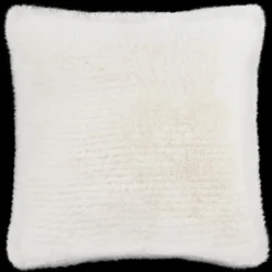 Bouclair Off White Maddox Faux Fur Decorative Pillow* Decorative Throw Pillows