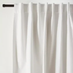 Bouclair Off White Mullins Blackout Back-Tab Curtain* Sheer Curtains & Window Sheer Panels|Blackout Window Curtains