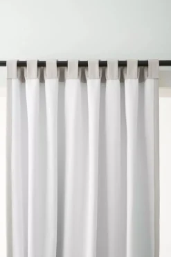 Bouclair Off White Taha Rod Pocket Back Tab Blackout Curtain* Sheer Curtains & Window Sheer Panels|Blackout Window Curtains