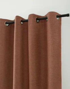 Bouclair Orange Dion Blackout Curtain* Sheer Curtains & Window Sheer Panels|Blackout Window Curtains