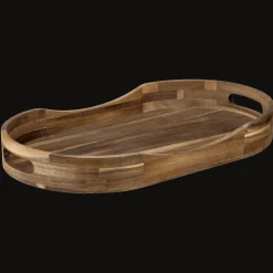 Bouclair Oval Wood Tray* Home Decorative Items & Objects