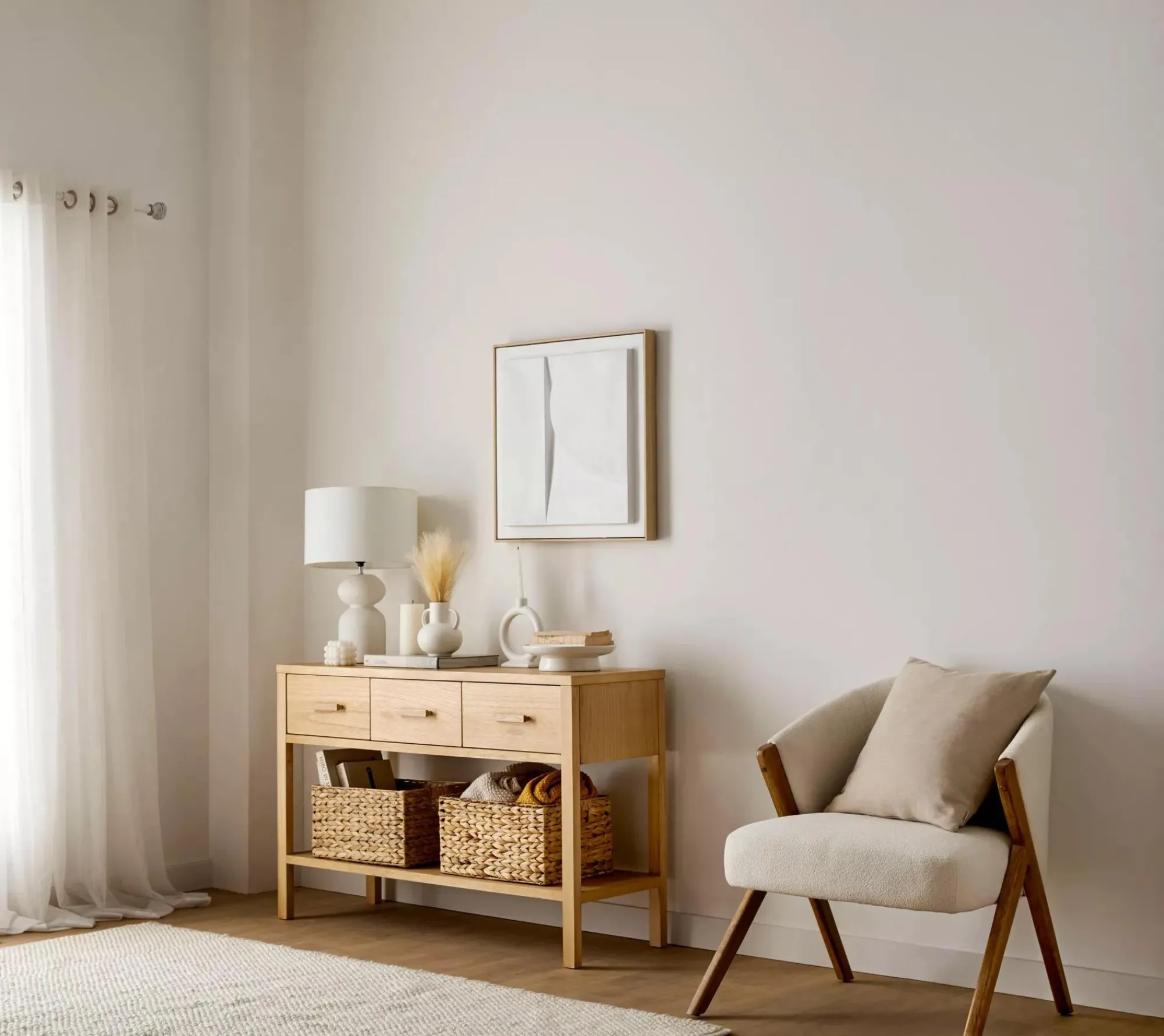 Bouclair Pampas Bouquet in Vase* Artificial Plants