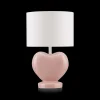 Bouclair Pink Heart Shaped Table Lamp* Junior Lighting