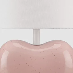 Bouclair Pink Heart Shaped Table Lamp* Junior Lighting