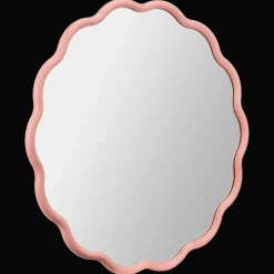 Bouclair Pink Scalloped Mirror* Junior Wall Decor & Mirrors