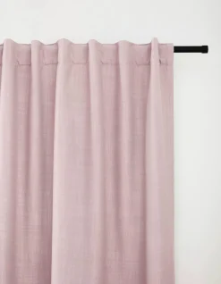 Bouclair Pink Taha Rod Pocket Back Tab Blackout Curtain* Sheer Curtains & Window Sheer Panels|Blackout Window Curtains