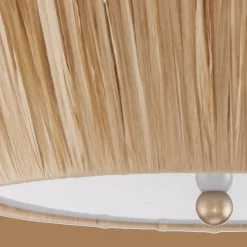 Bouclair Raffia Scalloped Ceiling Lamp* Junior Lighting