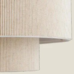 Bouclair Ribbed Beige Ceiling Lamp* Ceiling Lamps