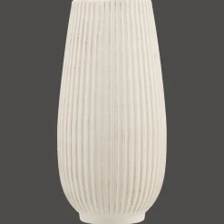 Bouclair Ribbed Ceramic Table Vase* Modern Decorative Vases|Home Decorative Items & Objects