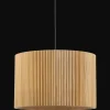 Bouclair Ribbed Wood Ceiling Lamp* Ceiling Lamps