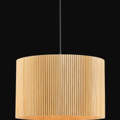 Bouclair Ribbed Wood Ceiling Lamp* Ceiling Lamps