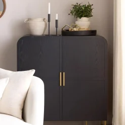 Bouclair Round Dark Wood Tray* Home Decorative Items & Objects