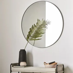 Bouclair Round Mirror with Black Frame* Mirrors