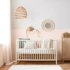 Bouclair Round Natural Fiber Bead Mirror* Nursery Wall Decor & Mirrors