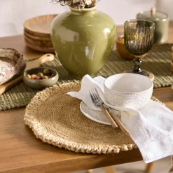 Bouclair Round Natural Fiber Placemat* Dinnerware|Tablecloths & Placemats