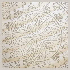 Bouclair Round Patterned Wood Tray* Home Decorative Items & Objects