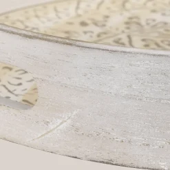 Bouclair Round Patterned Wood Tray* Home Decorative Items & Objects