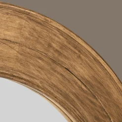 Bouclair Round Pine Wood Mirror* Mirrors