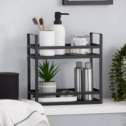 Bouclair Rubber Coated Black and White Soap Dispenser* Bathroom Accessories