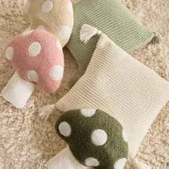 Bouclair Sage Erna Decorative Pillow with Tassels* Junior Throw Pillows