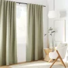 Bouclair Sage Taha Rod Pocket Back Tab Blackout Curtain* Sheer Curtains & Window Sheer Panels|Blackout Window Curtains