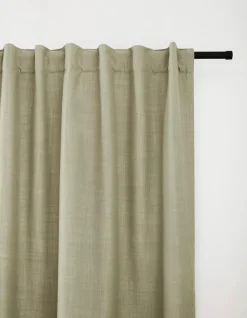 Bouclair Sage Taha Rod Pocket Back Tab Blackout Curtain* Sheer Curtains & Window Sheer Panels|Blackout Window Curtains