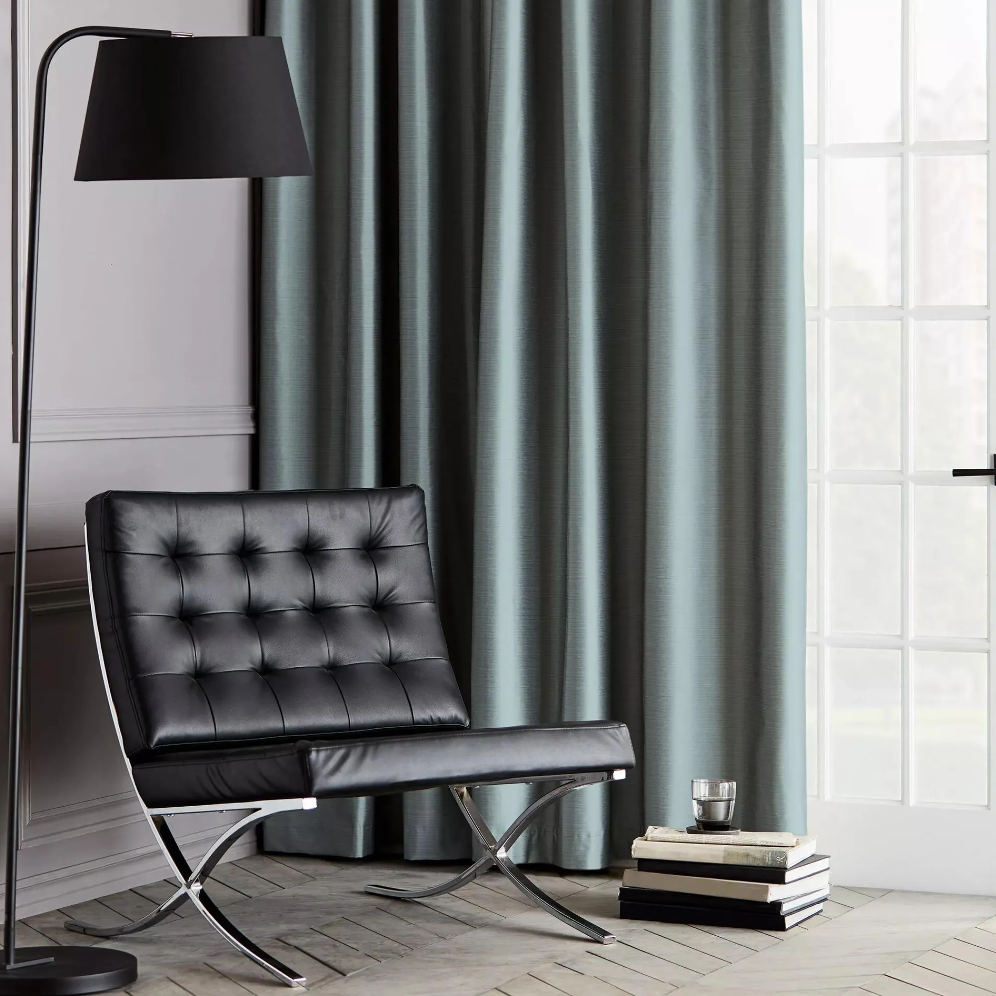 Bouclair Seafoam Pegaze Blackout Curtain* Sheer Curtains & Window Sheer Panels|Blackout Window Curtains