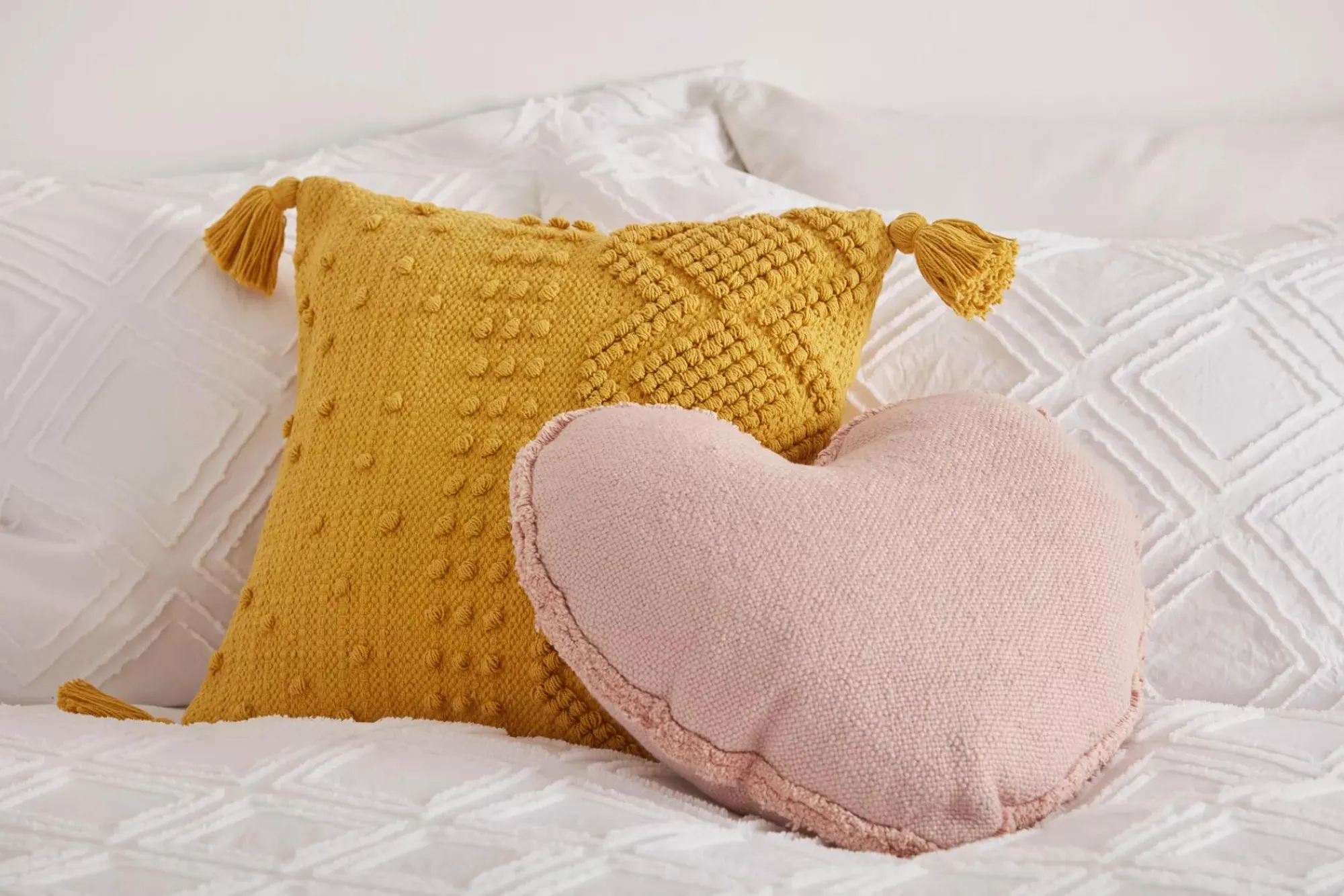 Bouclair Sekka Heart-Shaped Decorative Pillow* Junior Throw Pillows