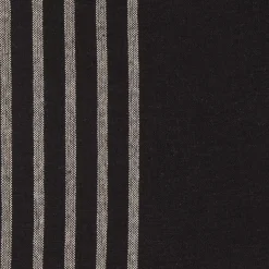 Bouclair Set of 4 Black & Natural Fringed Fabric Placemats* Dinnerware|Kitchen & Dining Accessories