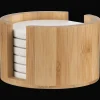 Bouclair Set of 6 Coasters in Bamboo Tray* Dinnerware|Kitchen & Dining Accessories
