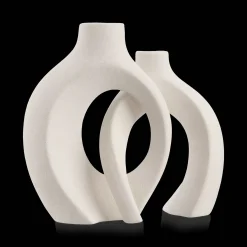 Bouclair Set of 2 Speckled Ceramic Table Vase* Modern Decorative Vases|Home Decorative Items & Objects