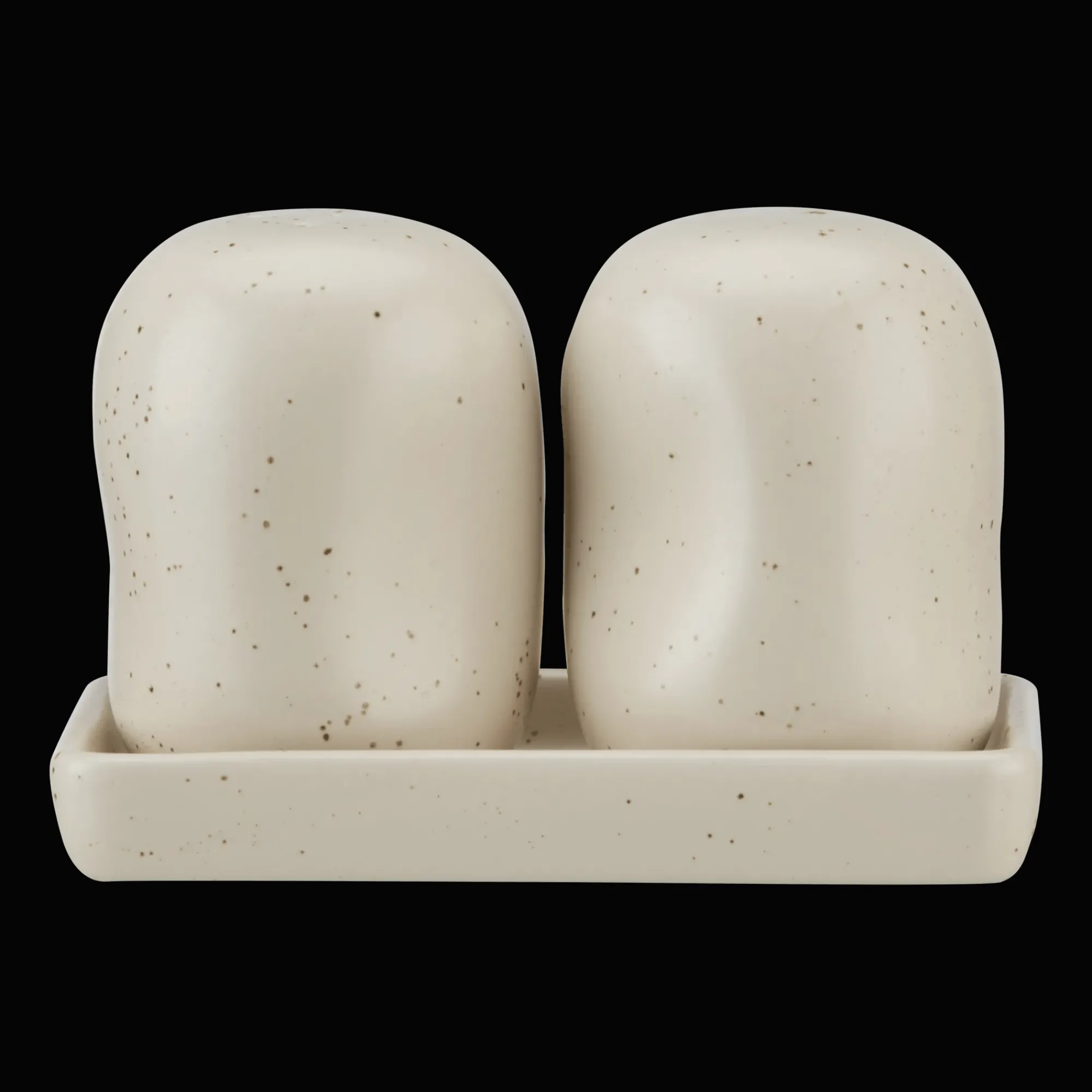 Bouclair Set of Salt and Pepper Shakers on Tray* Dinnerware