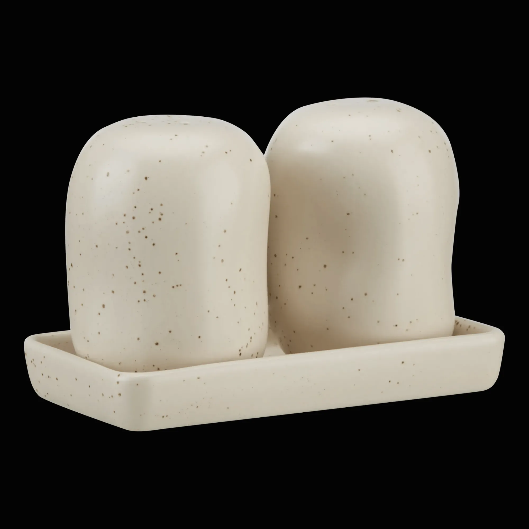 Bouclair Set of Salt and Pepper Shakers on Tray* Dinnerware