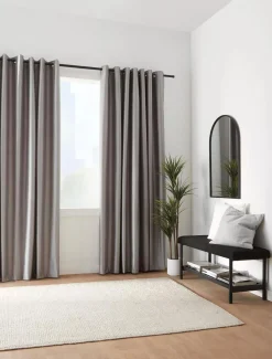 Bouclair Silver Pegaze Blackout Curtain* Sheer Curtains & Window Sheer Panels|Blackout Window Curtains