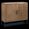 Bouclair Slatted 2-Door Dark Wood Buffet* Furniture Accessories|Buffet Tables & Credenzas