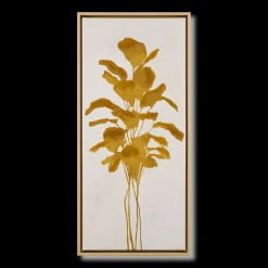 Bouclair Stem Bouquet Framed Canvas* Mixed Media Art