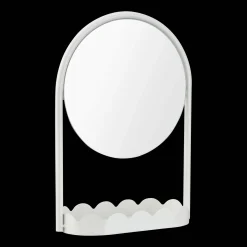 Bouclair Table Mirror with Scalloped Base* Junior Decorative Accessories